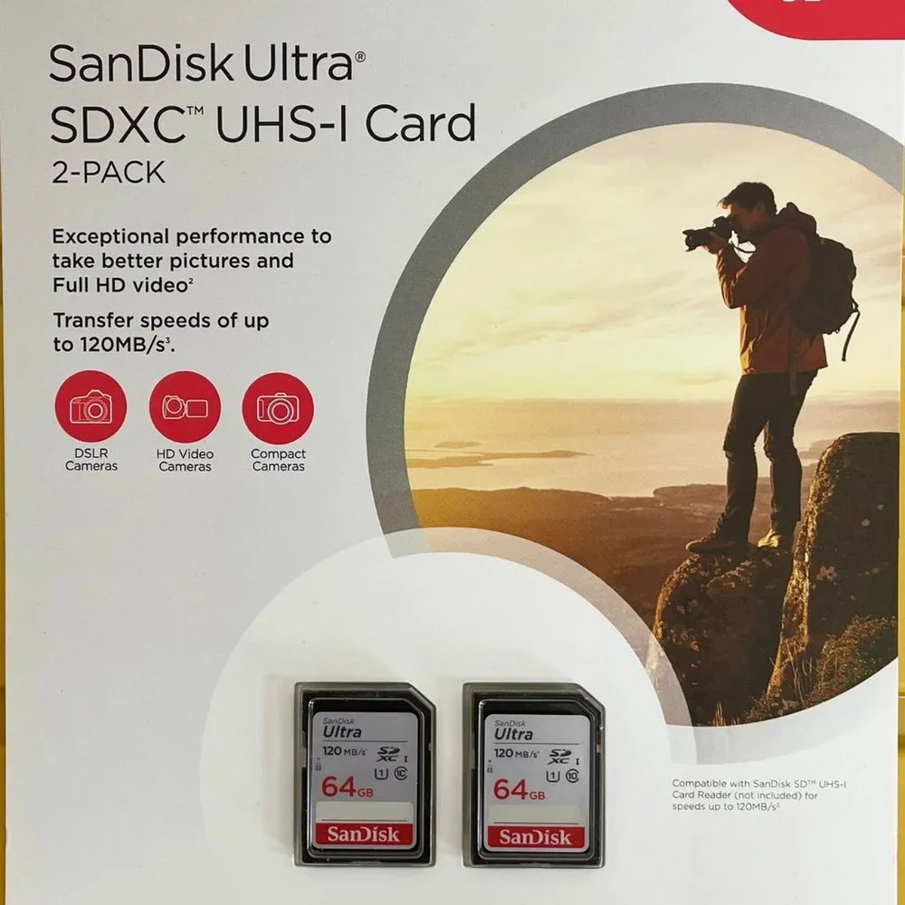 SanDisk 64GB Ultra SDXC UHS-1 Memory Card 2-Pack